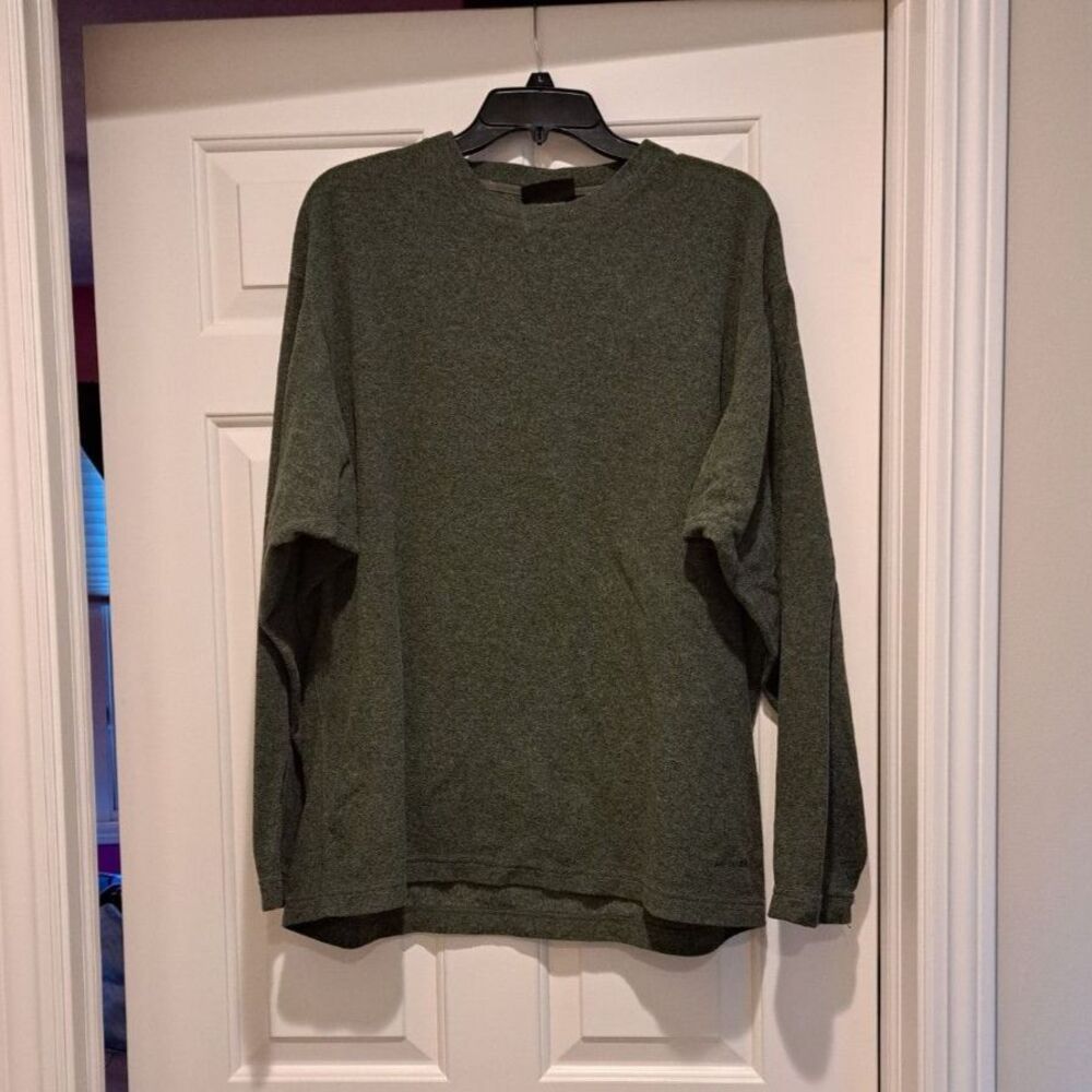 Patagonia Vtg Crew Neck Sweater Synchilla Fleece Pullover Green Men's Sz Large